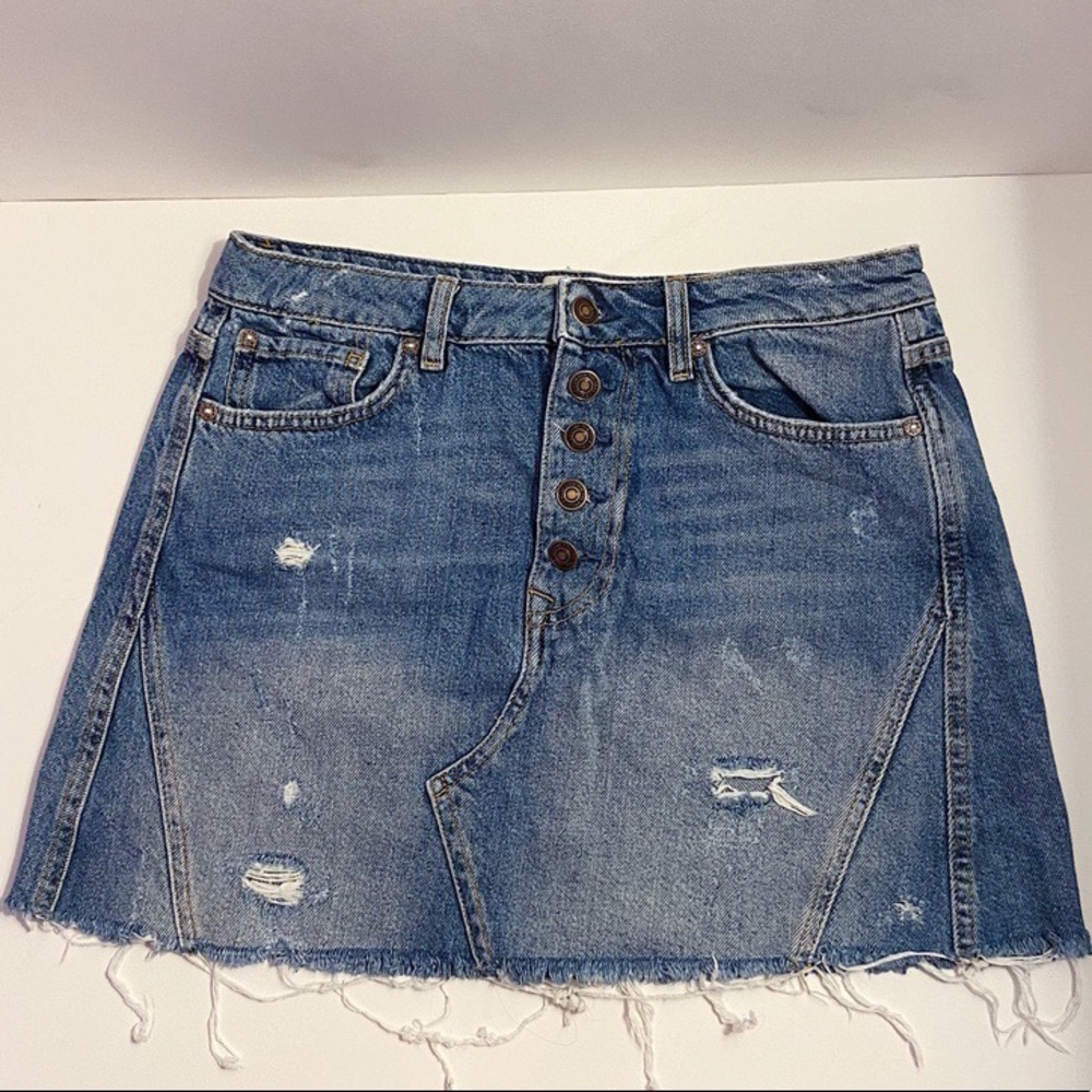 Free people jean skirt - Picture 3 of 6